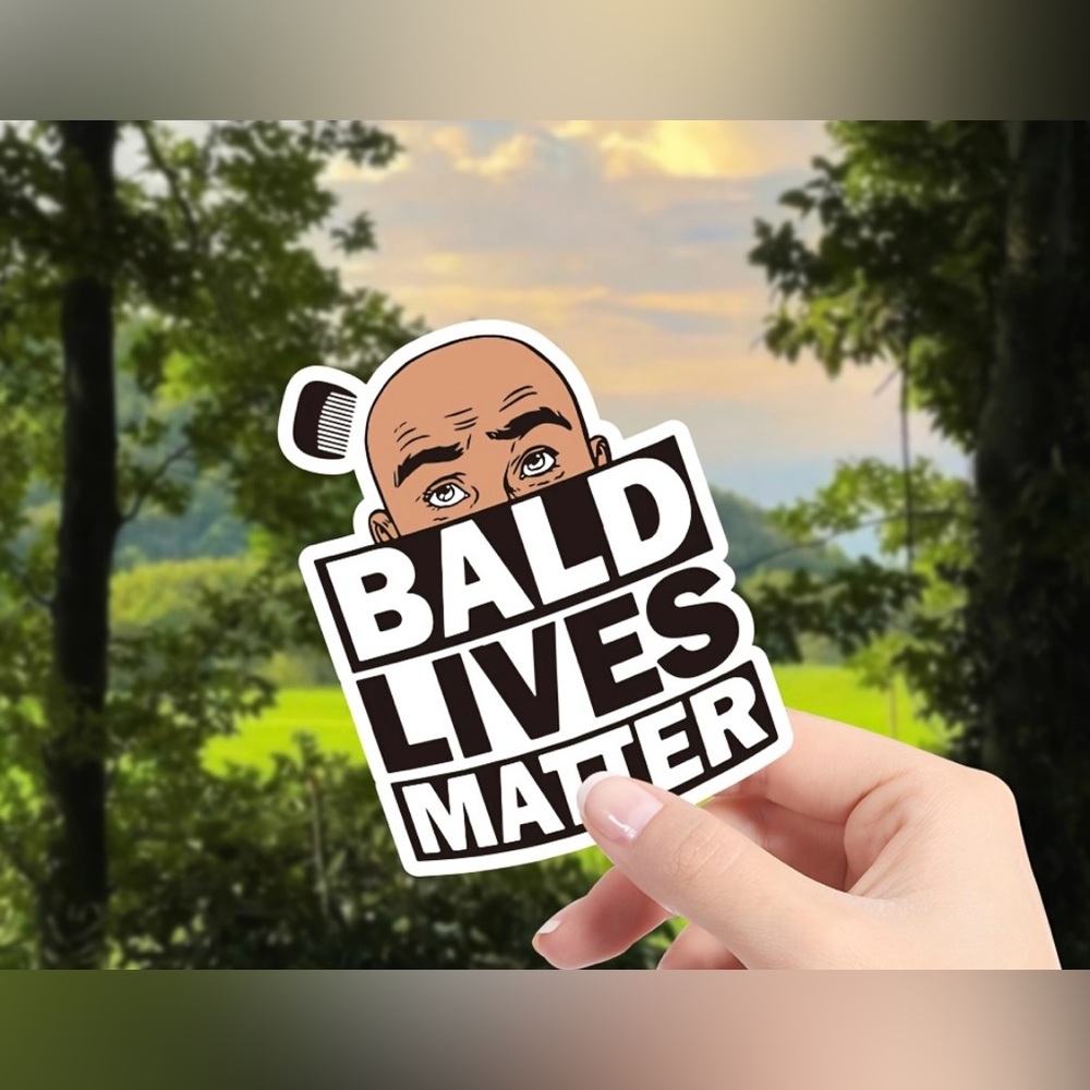 ‘Bald Lives Matter’ Vinyl Sticker Set of 2
